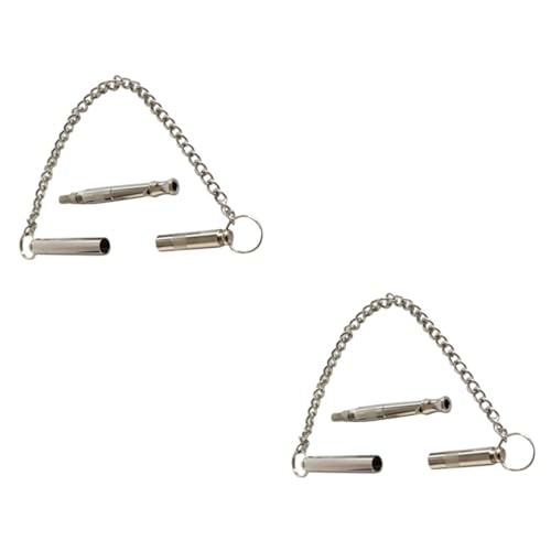 Beavorty 2pcs Dog Whistle Pet Training Whistle Sound for Dogs Barking Device Pet Horn