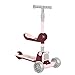 ZZL Trotinette Enfant 3 Scooter de Roues avec Siège Maigre pour Diriger Les Roues Clignotantes Extra Larges de la Hauteur Réglable du Frein de Roue Arrière Scooter (Color : Pink)