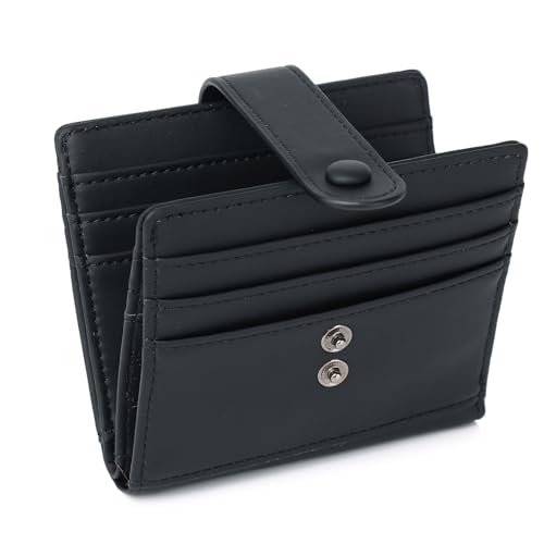 sonluk Slim Wallet for Women,RFID Blocking Bifold Credit Card Holder For Women-Leather Small Card Wallets Woman(black)
