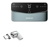 BoxWave Adapter Compatible with Umax EinStar Vega 3D Scanner - MagnetoSnap PD Angle Adapter, Magnetic Charging Connector Device Saver - Metallic Silver