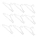 PRETYZOOM 10pcs Coat Hanger Heavy Duty Wire Hangers Pants Hangers Clothing Showcase Racks Hangers for Skirts Clothes Hanger White Hangers Stainless Steel Child Clothes Hook Non-Slip