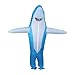 Inflatable Shark Costume for Adult, Inflated Shark Costume for Halloween, Christmas, Cosplay party (Blue)