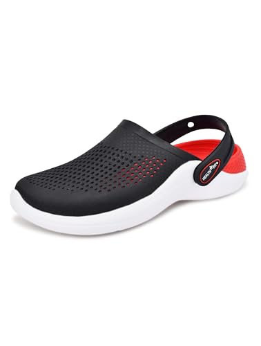 Image of HEALTH FIT Super Soft Comfortable Adjustable Back Strap Men's Classic Casual Sports Clogs Clogs |Waterproof Anti Skid & Lightweight Cushioned Stylish Clogs Mules for Use Gents & Boys HF154
