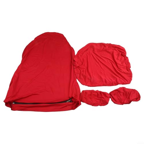 Fundas elásticas para sillas de videojuegos, fundas elásticas para asientos de computadora de oficina, color liso, seda de leche, color rojo