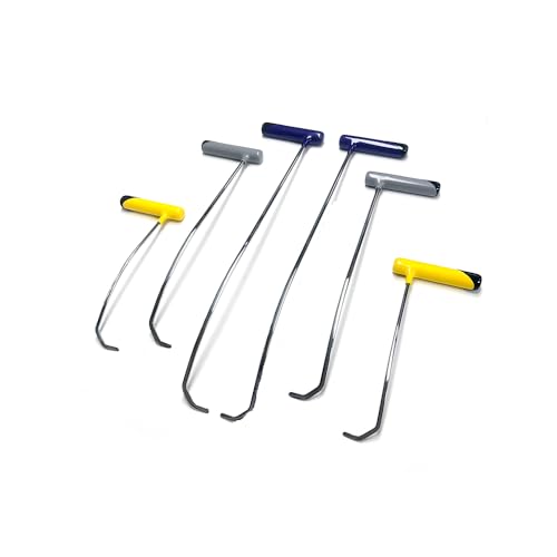 Lackloses Dellenreparaturset Hattuşaş Set - 6 Stück, Hagelbeulen-Entfernungswerkzeuge, die die meisten Autodellen innerhalb von 30 Minuten beseitigen können, für die Reparatur von Hagelschäden, großen