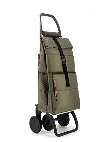 Klappbarer Einkaufstrolley Rolser Big Polar 4 Räder - Kaki
