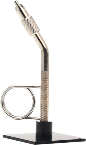 Generic Rotary Fly Tying Vise Fly Making Tool Easy to Use Fishing Tackle Equipment Accessories Portable C Clamp Hook Steel Screw, Silver