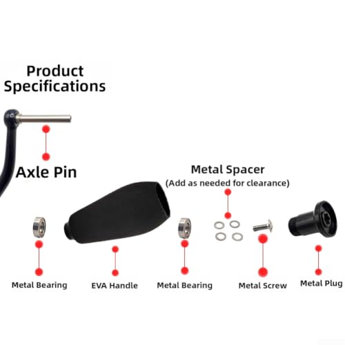 Pomo de EVA de ajuste preciso con inserto de metal para optimizar el agarre en lances de pesca 3
