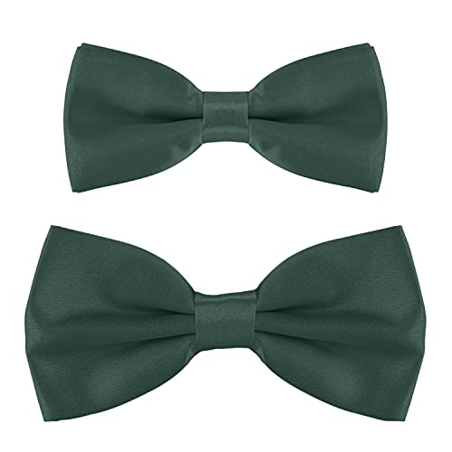 DonDon Vater-Sohn Fliegen Set im Partnerlook, bereits gebunden und...