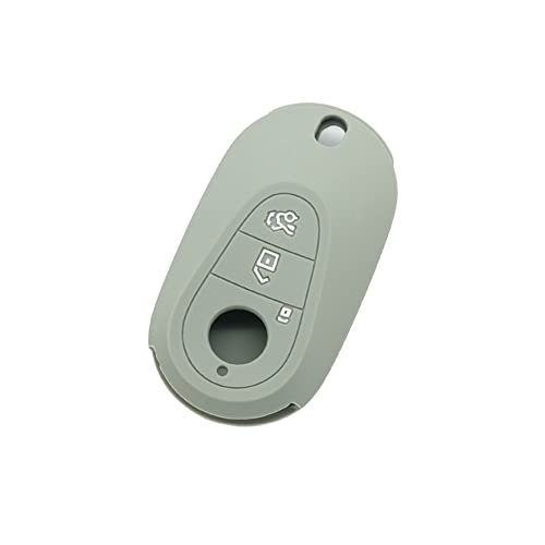 BROVACS Silicone Cover Protector Case Holder Skin Jacket Compatible with MERCEDES BENZ 3 Button Remote Key Fob CV2953 Grey - Image 2