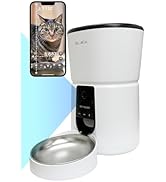 Amazon | ブリシア カメラ付き自動給餌器 猫 犬 餌やり機 4L大容量