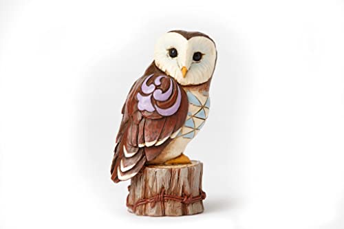 Enesco Jim Shore Heartwood Creek Miniature Barn Owl Figurine 4055064 New Bird Mini, Multicolor, 3.5 Inch - Image 2