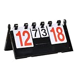 KFGISD, Anzeigetafel Score Card Faltbare Tabletop Anzeigetafel for Tennis Baseball Billard,Anzeigetafel(Style B)