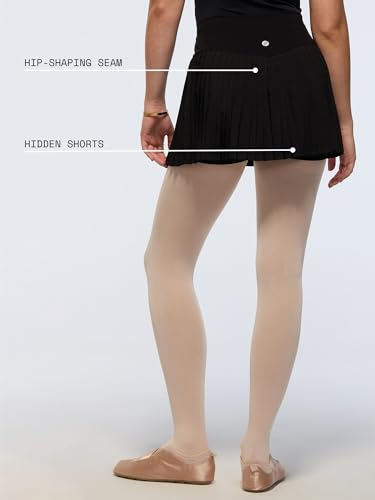 Image of CAVA Plie Pleated Skort for Women | High-Waist Athletic Skort with Built-in Shorts & Pockets | Sweat-Wicking Activewear