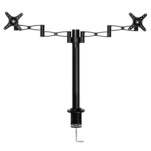 Vemount Dual Monitor Mount LCD LED Computer Desk Mount Stand Fully Adjustable