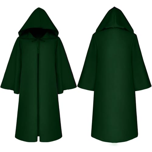 Child Medieval Full Length Cloak Cape Halloween Kids Witch Death Devil Role Pretend Robe3