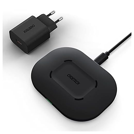 CHOETECH USB-C 15W Wireless Charger, Zinc Alloy Glass Wireless Charging Pad 15W Compatible LG V30/V30+/V35/G8, 7.5W Compatible iPhone Xs Max/XR/X/XS/8/8 Plus, 10W Fast Charge Galaxy S10/S10+/S10E/S9
