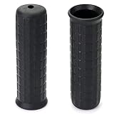 JINJUMEI 2 STK Schubkarrengriffe, Schubkarren Universal Griffe - Rundrohre Schwarz Ersatzgriffe Gummi Karrengriff Schiebkarren, Innendurchmesser 30mm Länge 12cm