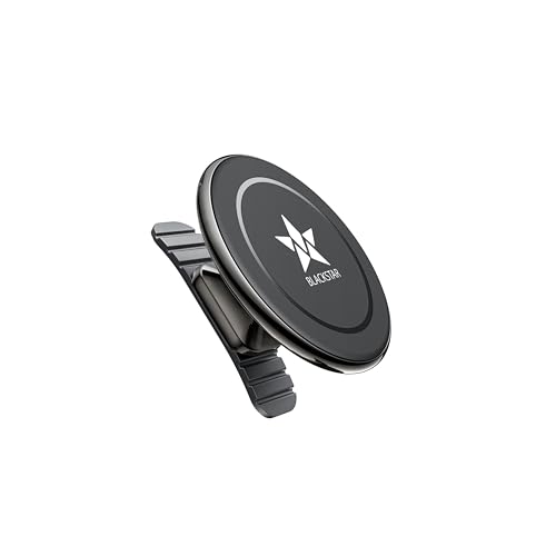 Blackstar Air-Safe Sphere : MagSafe Compatible Magnetic Mobile Phone Holder for Car Dashboard with 540° Angle Rotation and Strong Magnetic Power -Car Phone Mount Stand- Compatible with All Mobile