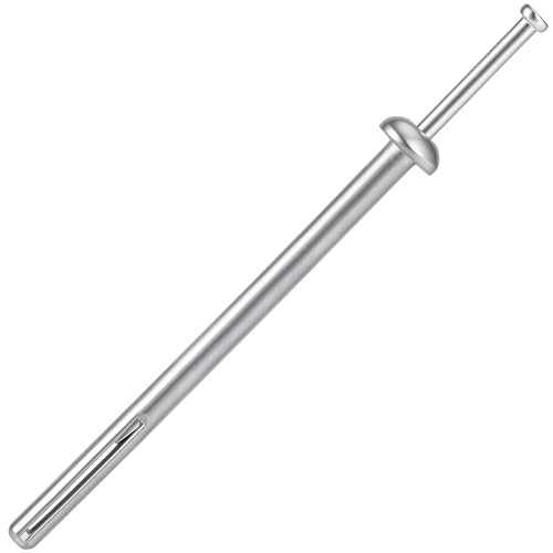 meite Hammer Drive Anchors 1/4" x 4" for Industrial Machinery & Heavy-Duty Structures, Extra-Long Concrete Anchors, Zinc-Plated Steel, Ideal for HVAC, Electrical & More (100 Counts)
