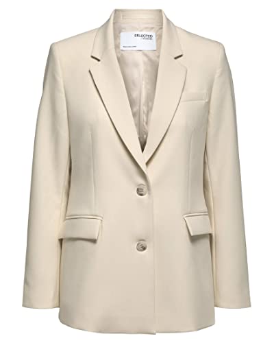 Blazer Selected Femme Slfrita veste de mi-saison Birch pour tenue de bureau