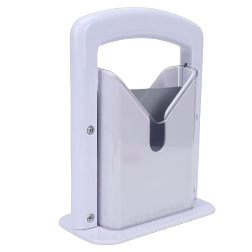 Cortador de bagels y pan de acero inoxidable EMUKOEP blanco con protector de cocina 2