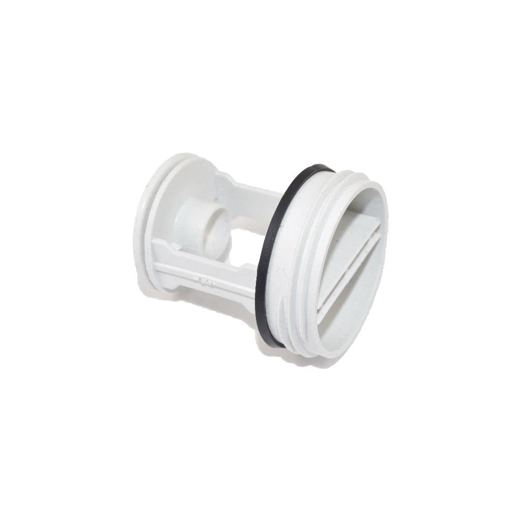 Ufixt White Washing Machine Drain Pump Filter Cap Compatible With Hotpoint Indesit Ariston Creda Bush Replacement Fluff Lint Trap