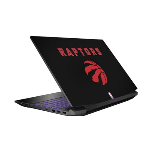 Sticker HP Pavilion 15.6 Toronto Raptors - Habillage vinyle NBA Noir pour espace de coworking