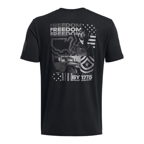 Under Armour Men's Freedom Graphic Short Sleeve T-Shirt, (001) Black / / Titan Gray, Large4