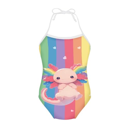 Image of Girls One Piece Swimsuit Summer Quick Dry Beach Sport Bathing Suit Halter Strap 1-10 Little Kids Toddler Swimwear