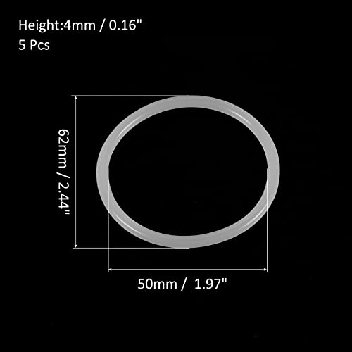 M METERXITY 5 Pack Silicone O-Rings, Garden Water Hose Rubber Sealing Gasket Ring, Soft & Elastic - Image 4