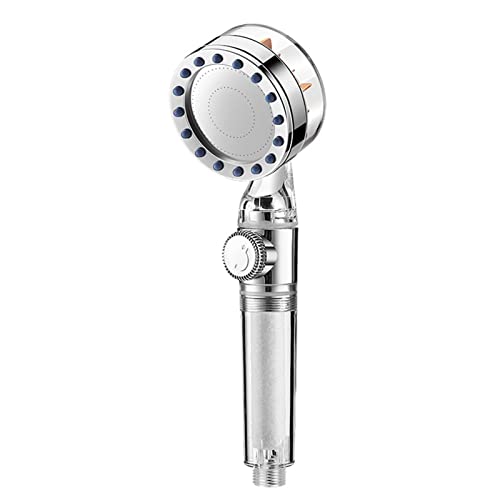 Pommeau de douche hélice rotative hydrojet massant et jet pluie ajustable
