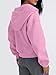 Trendy Queen Zip Up Hoodies For Women Oversized Sweatshirts Fall Fashion Outfits 2025 Cropped Pullover Sweaters Y2k Fleece Jackets Comfy Gym Tops Teen Girls Clothes Pink XS