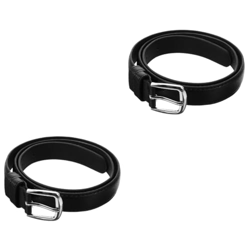 COLLBATH 2pcs Boys Belt Boys and Girls Belt for 4-8 Years Adjustable Pu Leather Jeans Stylish