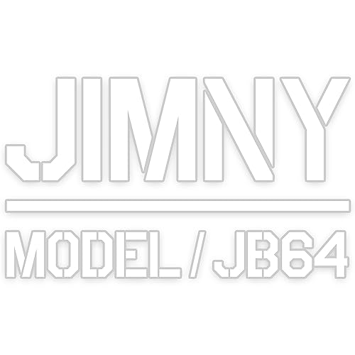 スズキ jimny JB64 JB74 ジムニー シエラ カッティングステッカー 汎用 車 ステッカー デカール シール アウトドア ステンシル(JB64-A ホワイト)
