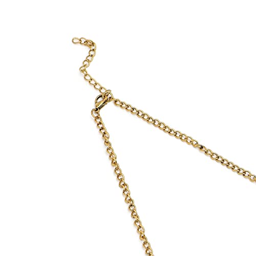 Image of SOHI Contemporary Necklace for Women and Girls, Necklace with Chain detailing for women, Statement jewellery, Fashion Jewellery for women, Imitation, ladies