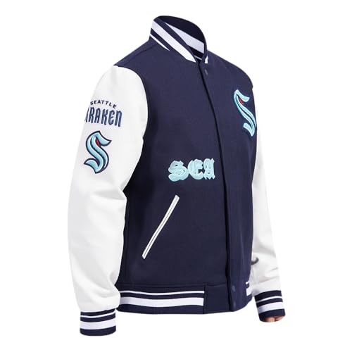 Image of Pro Standard Mens NHL Old English Varsity Jacket