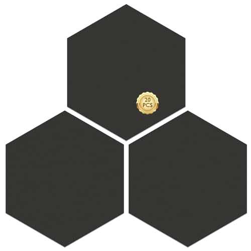 MORCART 20PCS Peel and Stick Floor Tile, Upgraded Hexagon Vinyl Flooring Covers 12.6 Sq Ft...