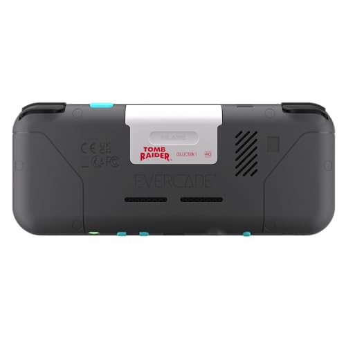 Image of Evercade EXP-R Retro Gaming Handheld Console with Tomb Raider 1, 2 & 3