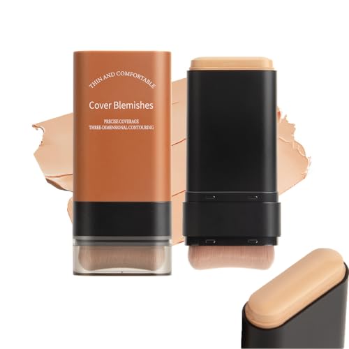 Base de maquillaje en barra con pincel incorporado, base de maqui...