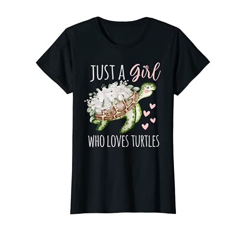 Just A Girl Who Loves Tortugas Cute Sea Turtle Camiseta