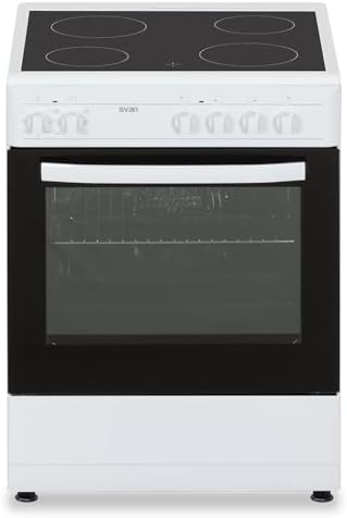 Svan Cocina Eléctrica con Horno Eléctrico 56L, 4 Zonas de Cocinad...