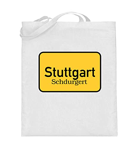 Sac en toile de jute blanc 38x42cm grand cabas Stuttgart Schdurgert