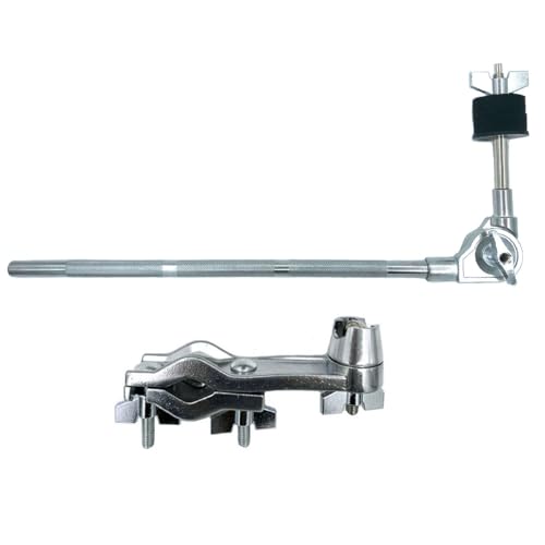 Tuoren Cymbal Boom Arm With Clamp Adjustable Cymbal Stand Boom Arm Drum Clamp, 14.5 Inch Percussion Straight Cymbal Arm With Drum Set Mounting Clamp thumb #1