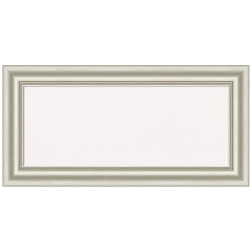 Amanti Art White Cork Board for Wall, 36x18 Traditional Office Decor