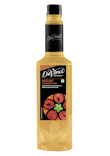DaVinci Gourmet Hazelnut Flavoured Syrup | 750ml Bottle | Rich Nutty Syrup for Coffee, Lattes, Milkshakes, Desserts & Cocktails | Premium Café-Style Syrup for Home & HoReCa Use