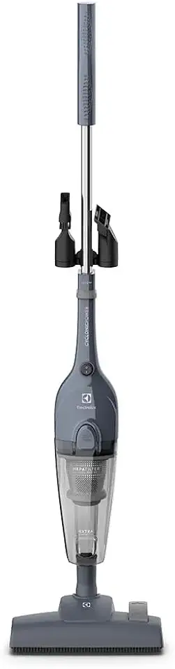 Aspirador de Pó Vertical com fio portátil de mão 2 em 1 potente 1600W cabo 4.7m com capacidade 950 ml filtro HEPA STK17 Azul STK 127v