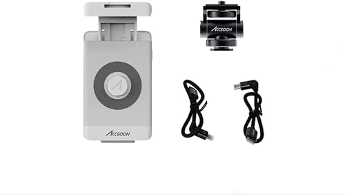 Accsoon SeeMo Video Handset Monitor Cameras HDMI to iOS Video Capture Adapter FHD 1920 * 1080P 60FPS Real-Time Streaming Recording Previewing,iOS 12.0 or Later iPhone/iPad Adjustable (White)