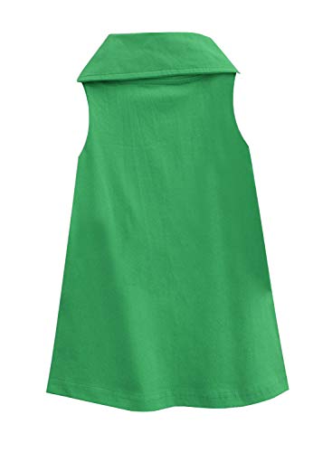 Image of A.T.U.N. (ALL THINGS UBER NICE) Solid A-Line Mini Dress | Sleeveless Casual Dress for Girls