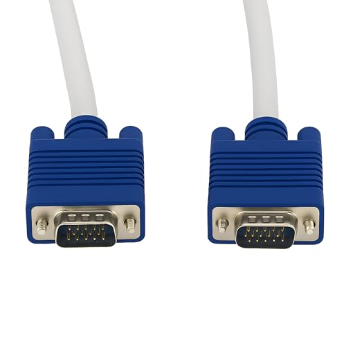 Image of Upix Male to Male VGA Cable 4.5 Meters (15 Feet) - Supports PC, Monitor, TV, LCD /LED, Plasma, Projector, TFT